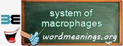 WordMeaning blackboard for system of macrophages